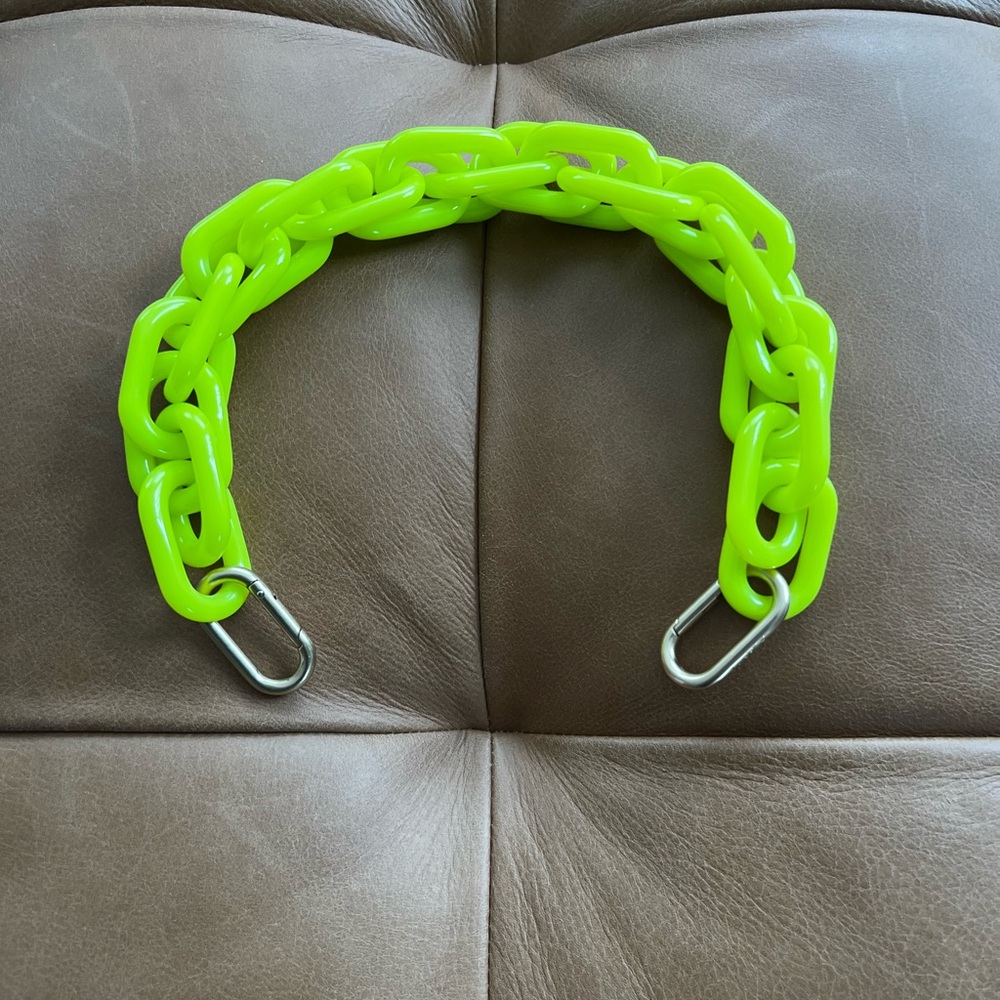 Clare V Neon Green Shortie Strap